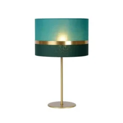 Lucide TUSSE. Tafellamp-Groen-Ø30-1xE14-40W-Linnen Best