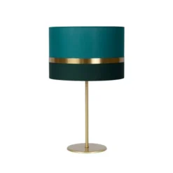 Lucide TUSSE. Tafellamp-Groen-Ø30-1xE14-40W-Linnen Best