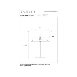 Lucide TUSSE. Tafellamp-Groen-Ø30-1xE14-40W-Linnen Best