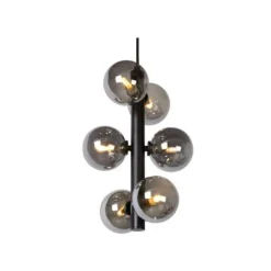 Lucide TYCHO - Hanglamp - Ø 25,5 cm - 6xG9 - Zwart Discount