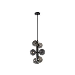 Lucide TYCHO - Hanglamp - Ø 25,5 cm - 6xG9 - Zwart Discount