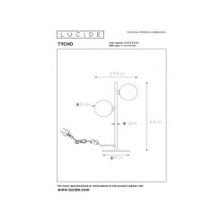 Lucide TYCHO - Tafellamp - 2xG9 - Mat Goud / Messing Online