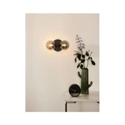 Lucide TYCHO - Wandlamp - 2xG9 - Zwart Hot
