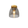 Lucide TYLER - Plafonnière Badkamer - Ø 16,1 cm - 1xG9 - IP44 - Mat Goud / Messing Clearance