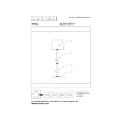Lucide TYON Tafellamp Buiten-Zwart-LED Dimb.-2W Outlet