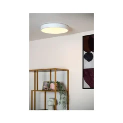 Lucide UNAR Plafonnière-Wit-Ø39,5-LED Dimb.-24W-2700K Clearance