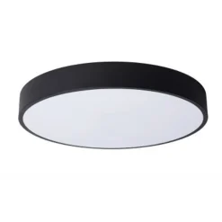 Lucide UNAR Plafonnière-Zwart-Ø39,5-LED Dimb.-24W-2700K Online