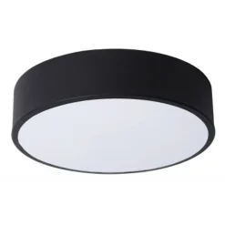 Lucide UNAR Plafonnière-Zwart-Ø20-LED Dimb.-12W-2700K Sale