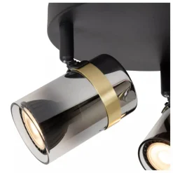 Lucide UPTON Plafondspot-Fumé-3xGU10-40W-Glas Online