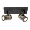 Lucide UPTON Plafondspot-Fumé-2xGU10-40W-Glas Hot