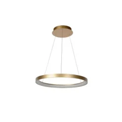 Lucide VIDAL - Hanglamp - Ø 58 cm - LED Dimb. - 1x48W 2700K - Mat Goud / Messing Hot
