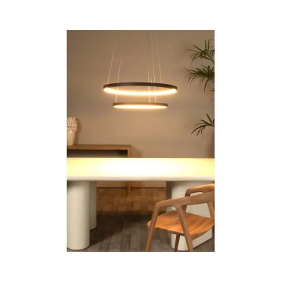 Lucide VIDAL Hanglamp-Zwart-Ø78-LED Dimb.-92W-2700K Outlet