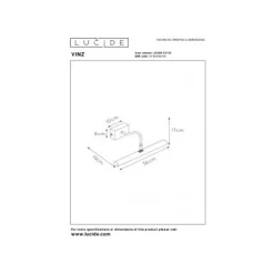Lucide VINZ Schilderijve.-Zwart-2xG9-28W-Metaal Clearance