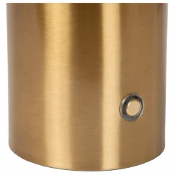 Lucide VIVO - Oplaadbare Tafellamp - Accu/Batterij - Ø 8 cm - LED Dimb. - E27 - 1x1W 2700K - Mat Goud / Messing Clearance