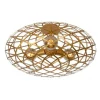 Lucide WOLFRAM - Plafonnière - Ø 65 cm - 3xE27 - Mat Goud / Messing Online