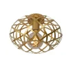 Lucide WOLFRAM - Plafonnière - Ø 30 cm - 1xE27 - Mat Goud / Messing Best