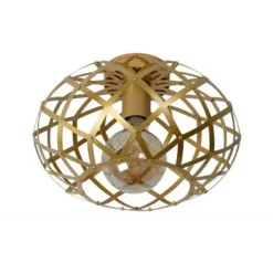 Lucide WOLFRAM - Plafonnière - Ø 30 cm - 1xE27 - Mat Goud / Messing Best