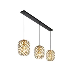 Lucide WOLFRAM Hanglamp-Mat Go.-3xE27-60W-Metaal New