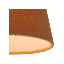 Lucide WOOLLY Hanglamp-Okerge.-Ø28-1xE27-60W-Katoen Best