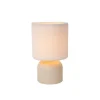 Lucide WOOLLY Tafellamp-Beige-Ø16-1xE14-40W-Katoen Hot