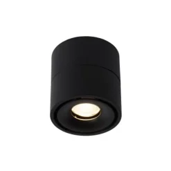 Lucide YUMIKO - Plafondspot - Ø 7,8 cm - LED Dimb. - 1x10W 2700K - Zwart Clearance