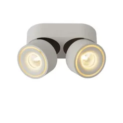 Lucide YUMIKO - Plafondspot - Ø 7,8 cm - LED Dimb. - 2x10W 2700K - Wit Online