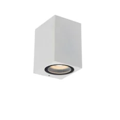 Lucide ZARO - Wandspot Buiten - 1xGU10 - IP44 - Wit Hot