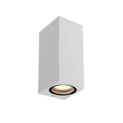 Lucide ZARO - Wandspot Buiten - 2xGU10 - IP44 - Wit Discount