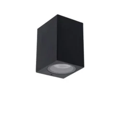 Lucide ZARO - Wandspot Buiten - 1xGU10 - IP44 - Zwart