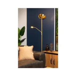 Lucide ZENITH - Leeslamp - Ø 25,4 cm - LED Dimb. - 3000K - Mat Goud / Messing Best