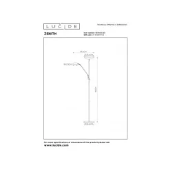 Lucide ZENITH - Leeslamp - Ø 25,4 cm - LED Dimb. - 3000K - Mat Goud / Messing Best