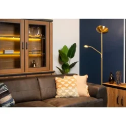 Lucide ZENITH - Leeslamp - Ø 25,4 cm - LED Dimb. - 3000K - Mat Goud / Messing Best