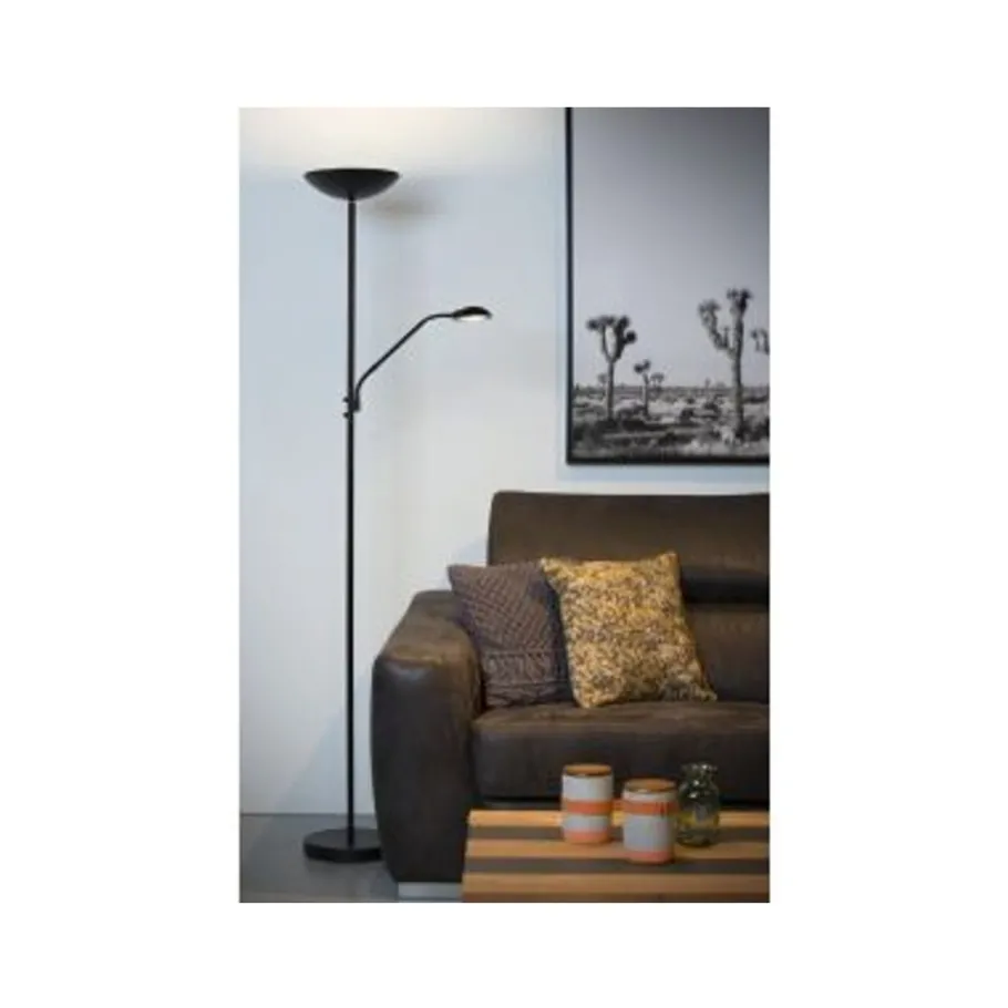 Lucide ZENITH - Leeslamp - Ø 25,4 cm - LED Dimb. - 3000K - Zwart Clearance