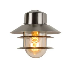 Lucide ZICO - Wandlamp Buiten - Ø 21,8 cm - 1xE27 - IP44 - Mat chroom Best