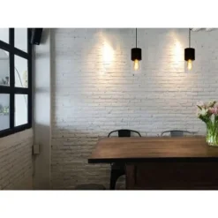 Lucide ZINO - Hanglamp - Ø 10 cm - 1xE27 - Zwart Best