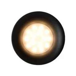 Lucide ZIVA Inbouwspot Rond GU10/5W IP44 Ø8.5cm Zwart Clearance