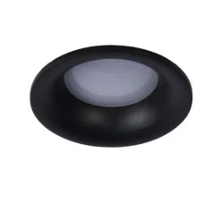 Lucide ZIVA Inbouwspot Rond GU10/5W IP44 Ø8.5cm Zwart Clearance