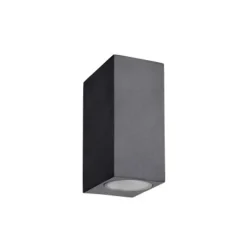 Lucide ZORA-LED Wandlicht 2xGU10/5W L9 W6.5 H15cm Zwart Outlet