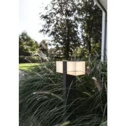 Lutec CUBA Tuinpaal 2 licht Donkergrijs LED 24,4W Discount