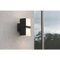 Lutec CUBA Wandlamp Mat zwart LED 24,4W