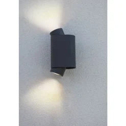 Lutec CYPRES Wandlamp Donkergrijs  GU10 2*Max.7W Sale