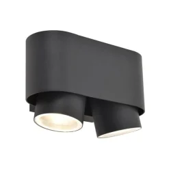 Lutec CYPRES Wandlamp Donkergrijs  GU10 2*Max.7W Best