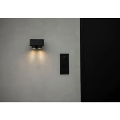 Lutec CYPRES Wandlamp Donkergrijs  GU10 2*Max.7W Best