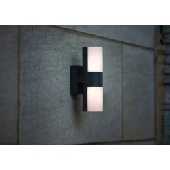 Lutec CYRA Wandlamp Donkergrijs LED 16,1W Discount