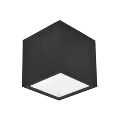 Lutec GEMINI Plafondlamp Zwart LED 7W