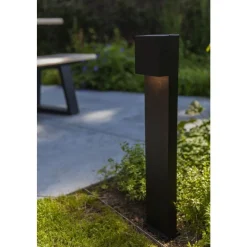 Lutec GEMINI Tuinpaal Mat zwart LED 9,5W Hot