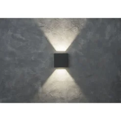 Lutec GEMINI Wandlamp Donkergrijs LED 10W Sale