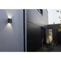 Lutec GEMINI Wandlamp Donkergrijs LED 10W Sale