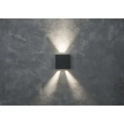 Lutec GEMINI Wandlamp Donkergrijs LED 10W Sale