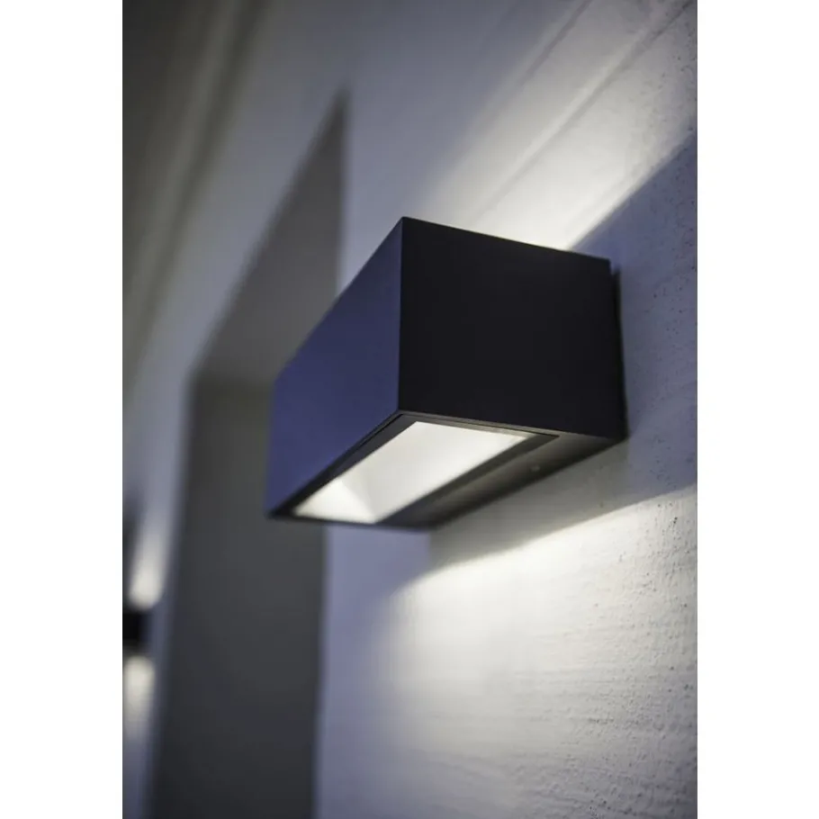 Lutec GEMINI Wandlamp Donkergrijs LED 21W Online